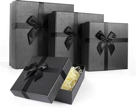 black gift boxes near me